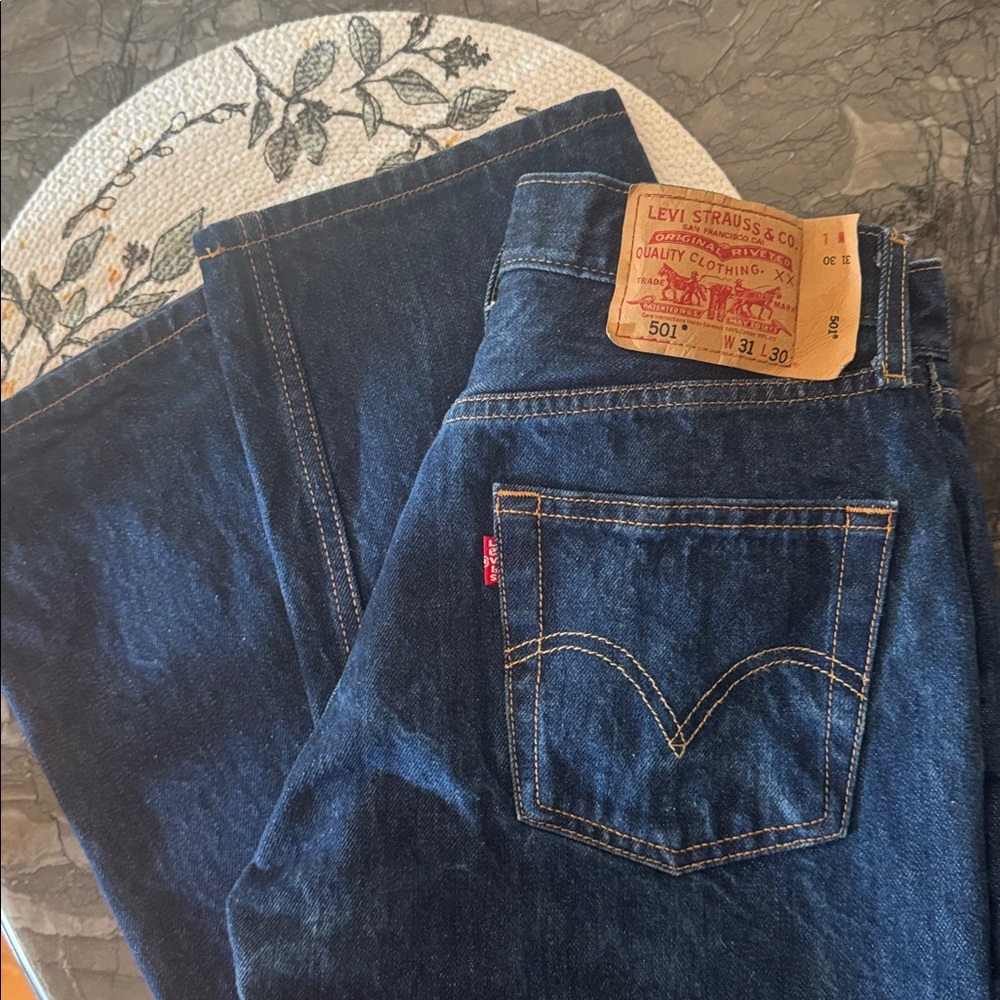 Levi's Men's Straight Jeans - Dark Blue